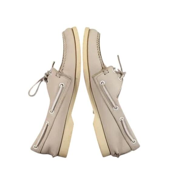 Norsport Shoes Men 8.5 Boat Moc 2 Eye Leather Vintage Nordstrom Beige USA Preppy main image 9